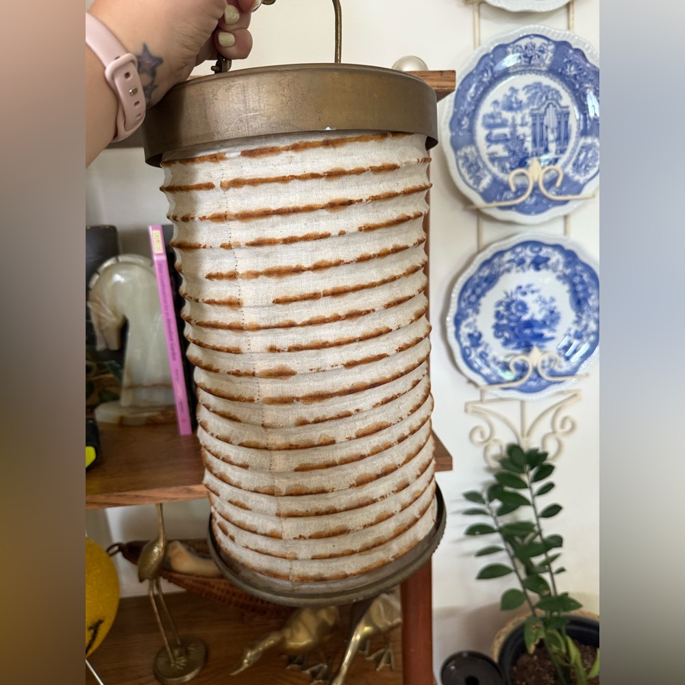 Vintage Brass Lantern Hanging Cutouts - Picture 6 of 9